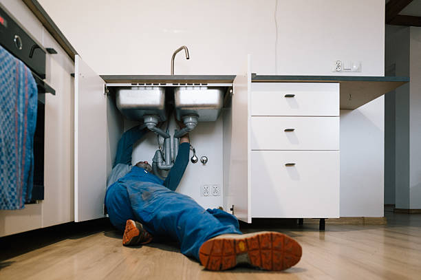 Professional Plumbing technician working in Lott, TX